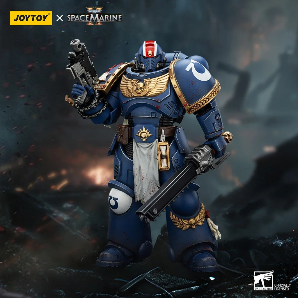 【In stock】 JOYTOY Warhammer 40K 1/18 Action Figures Ultramarines Lieutenant Titus-Collectors Edition Anime Model Toys Gift
