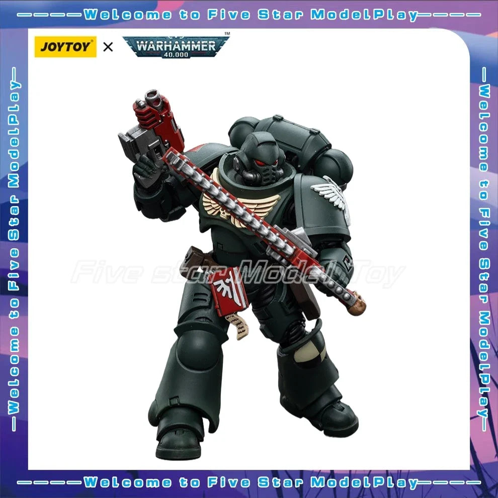 【FS】JOYTOY Warhammer 40K Scale 1/18 Action Figures Dark Ange LsIntercessors Brother Asharr Model Toy Gift