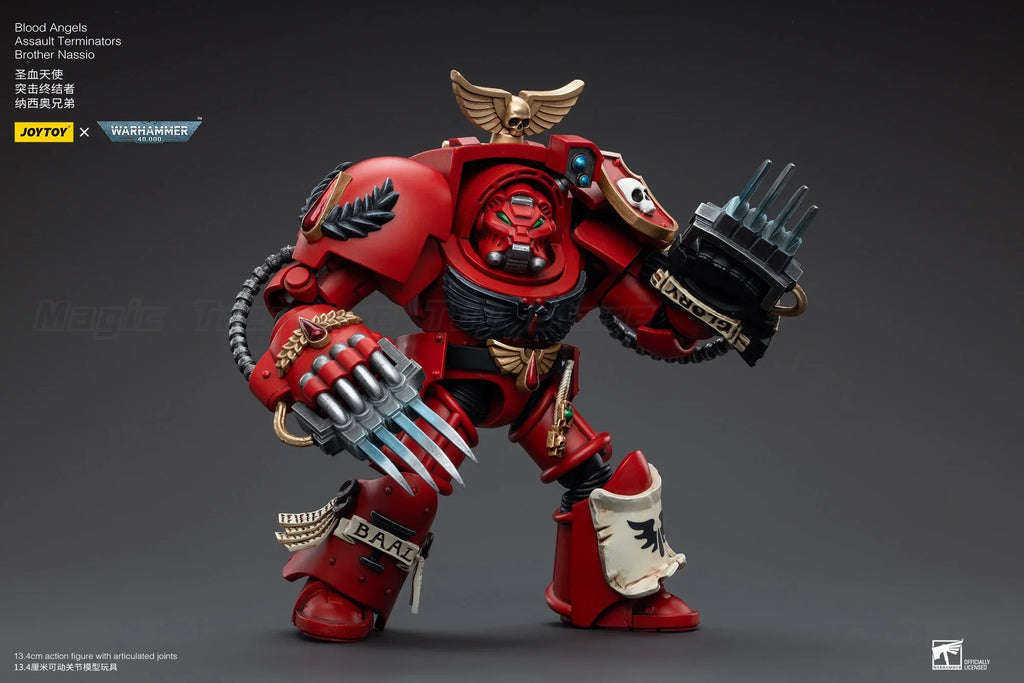 【In stock】JOYTOY Warhammer 40K Blood Angels Assault Terminators Brother Nassio 1/18 Action Figure Toys