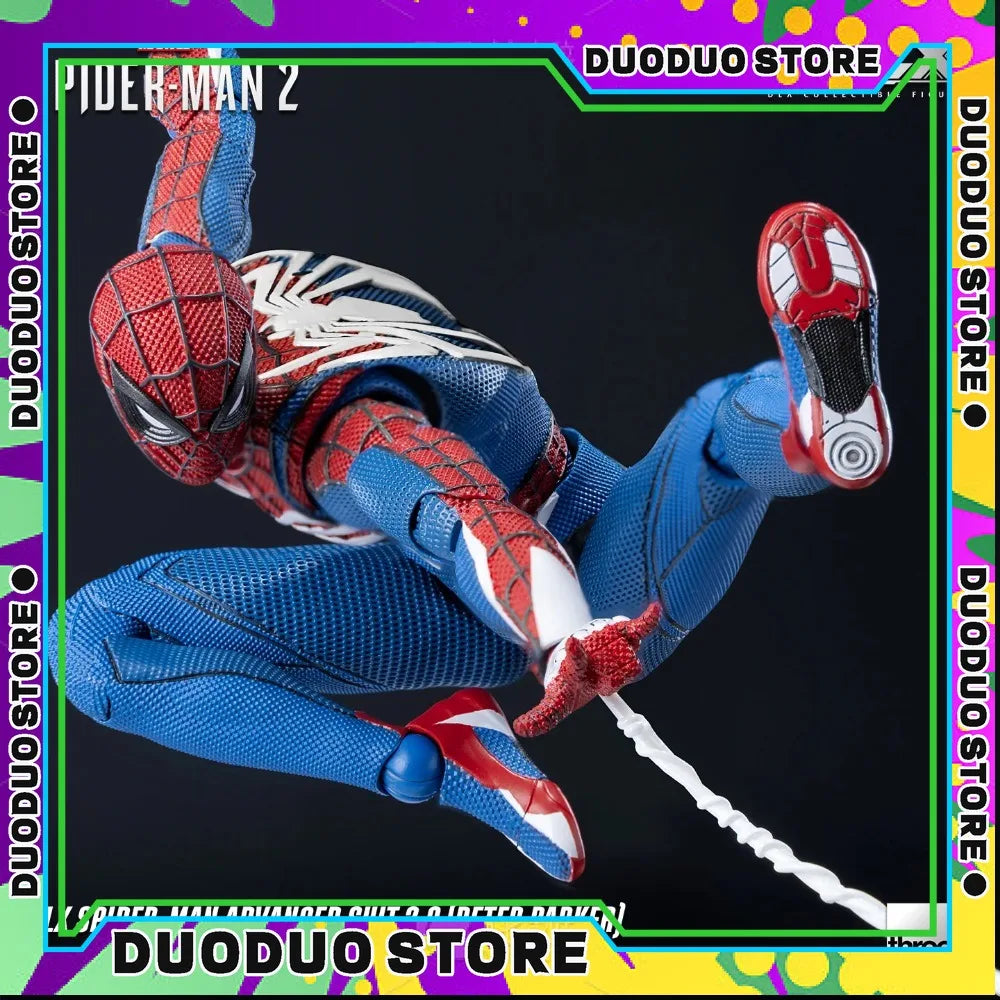 Threezero DLX Spider-Man High Suit 2.0 1/12 Scale Action Figure Toy Collection Gift Spider Man Anime Figure