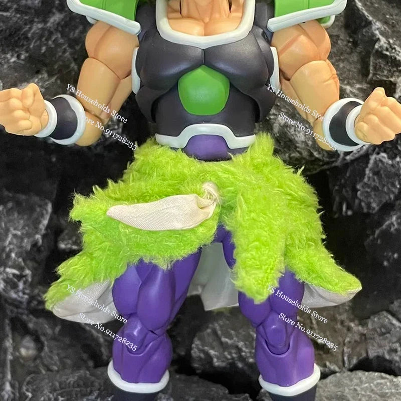 1/12 Scale Super Saiyan Broli Anime Soldier Deep/Green Mini Hemline Toys Accessory For Dragon Ball 6" Shf Figure Decoration