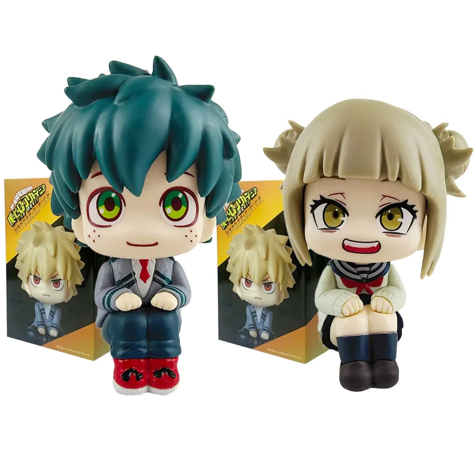 10cm Boku no Hero Academia Anime Figure Midoriya Izuku Action Figure Bakugo Katsuki/Todoroki Shoto Figurine PVC Collection Toys