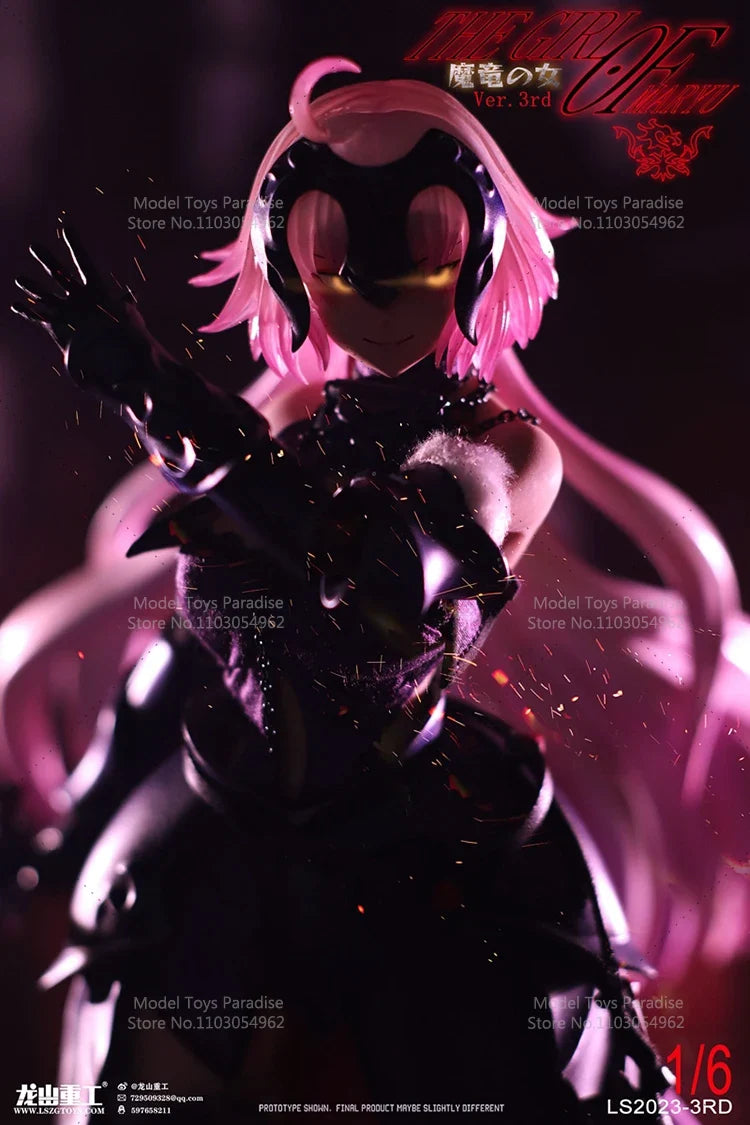 LS2023-3RD 1/6 Collectible Toys Devil Dragon Ver.3rd  "Joan of Arc 2.0" With 4 Replacement Face Woman Soldier 12'' Action Figure