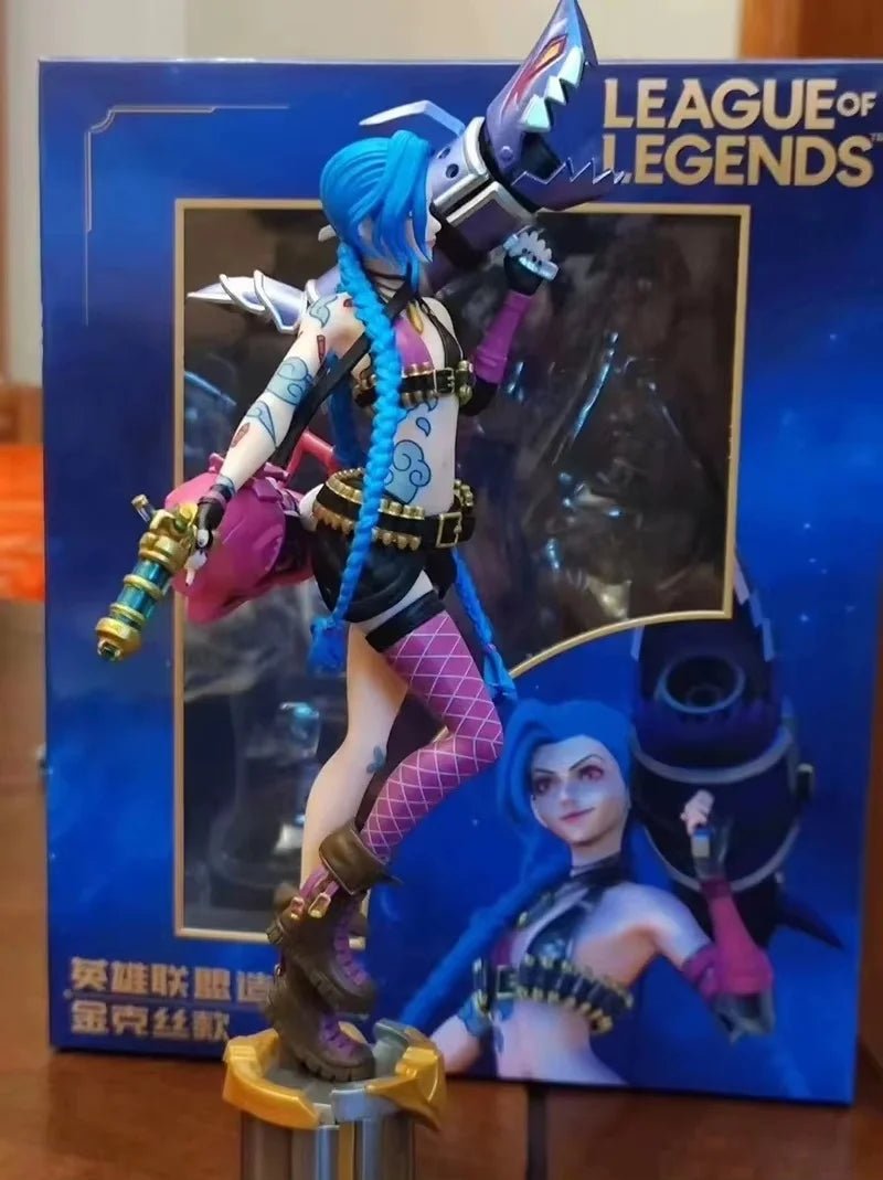 League Of Legends Jinx 3d Pen Anime Figurine Official Authentic Game Periphery Desk Decoration Ornament Toys Birthday Gifts Hot