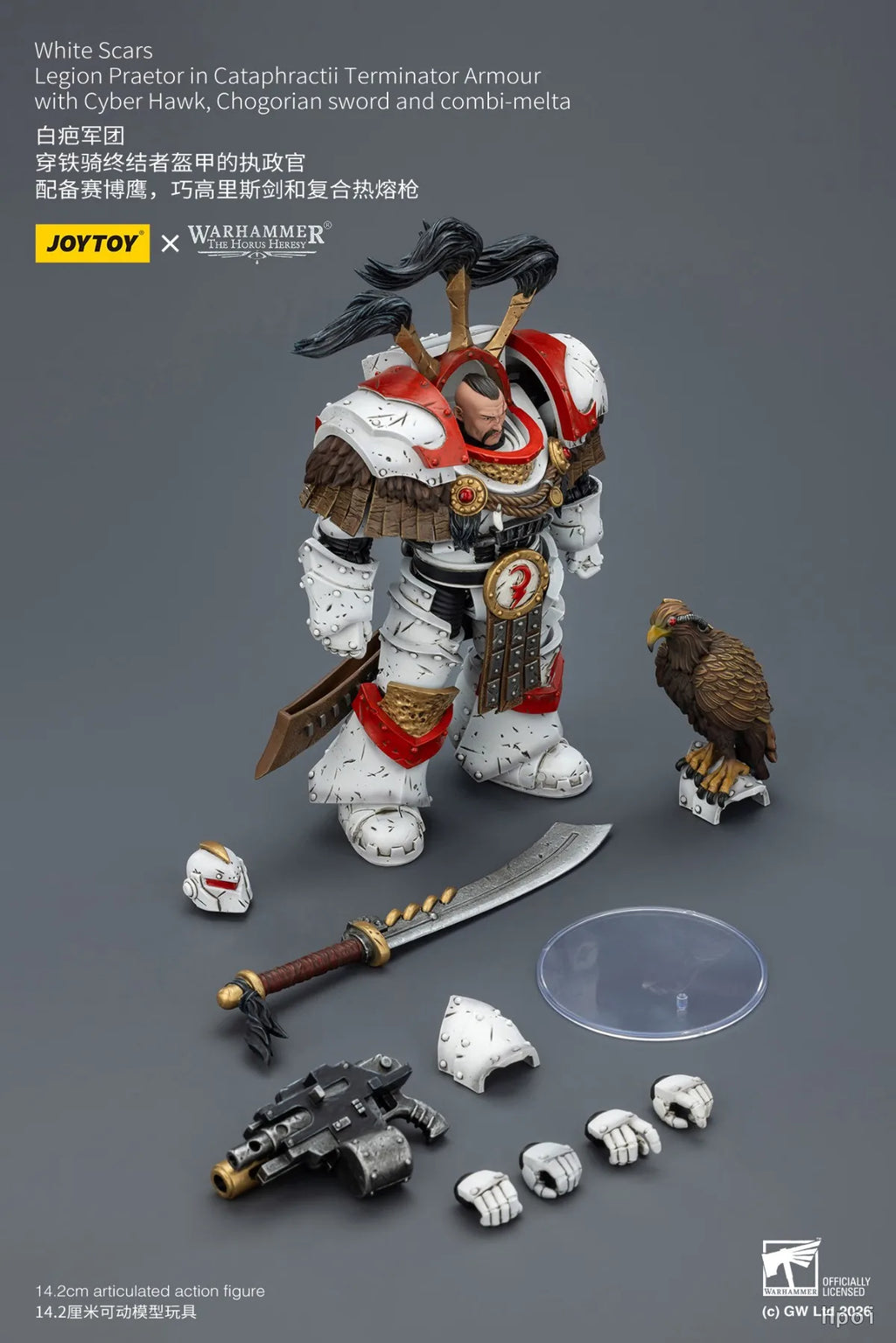 【FS】JOYTOY Warhammer 40K Maßstab 1/18 Actionfiguren White Scars Jaghatai Khan Modelle Spielzeug Geschenke