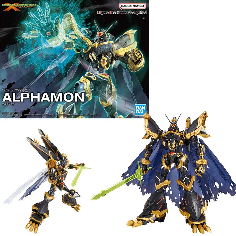 Bandai Genuine FRS Digimon Adventure Metal Garurumon War Greymon Omegamon X-Antibody Anime Action Figure Assembly Model Toy Gift