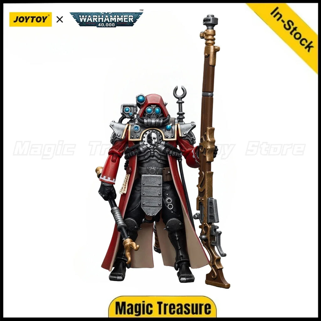 【In Stock】JOYTOY Warhammer 40K Adeptus Mechanicus Skitarii Ranger with Transuranic Arquebus Model Toy Gifts 1/18 Action Figure