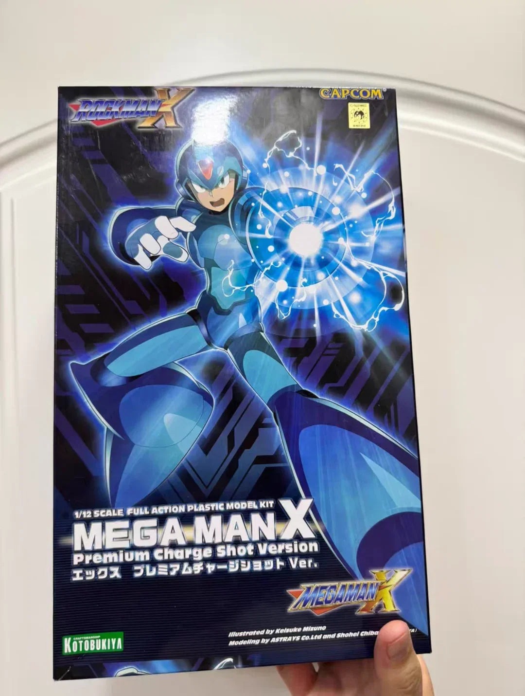 Original Megaman X 1/12 Scale Rockman Series Full Action Plastic Model Kit Kp628 Premium Charge Shot Version Kp629 Children Toy