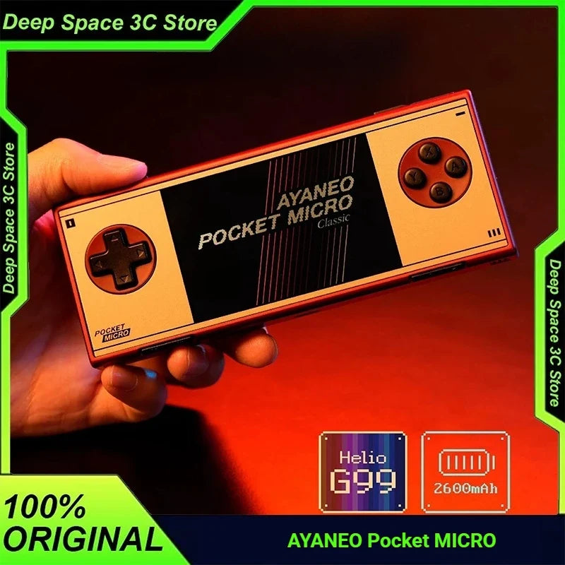 AYANEO Pocket MICRO Handheld Game Console 3.5 Inch IPS Screen 960*640 Resolution Aluminum Alloy Frame Customized Gaming Device