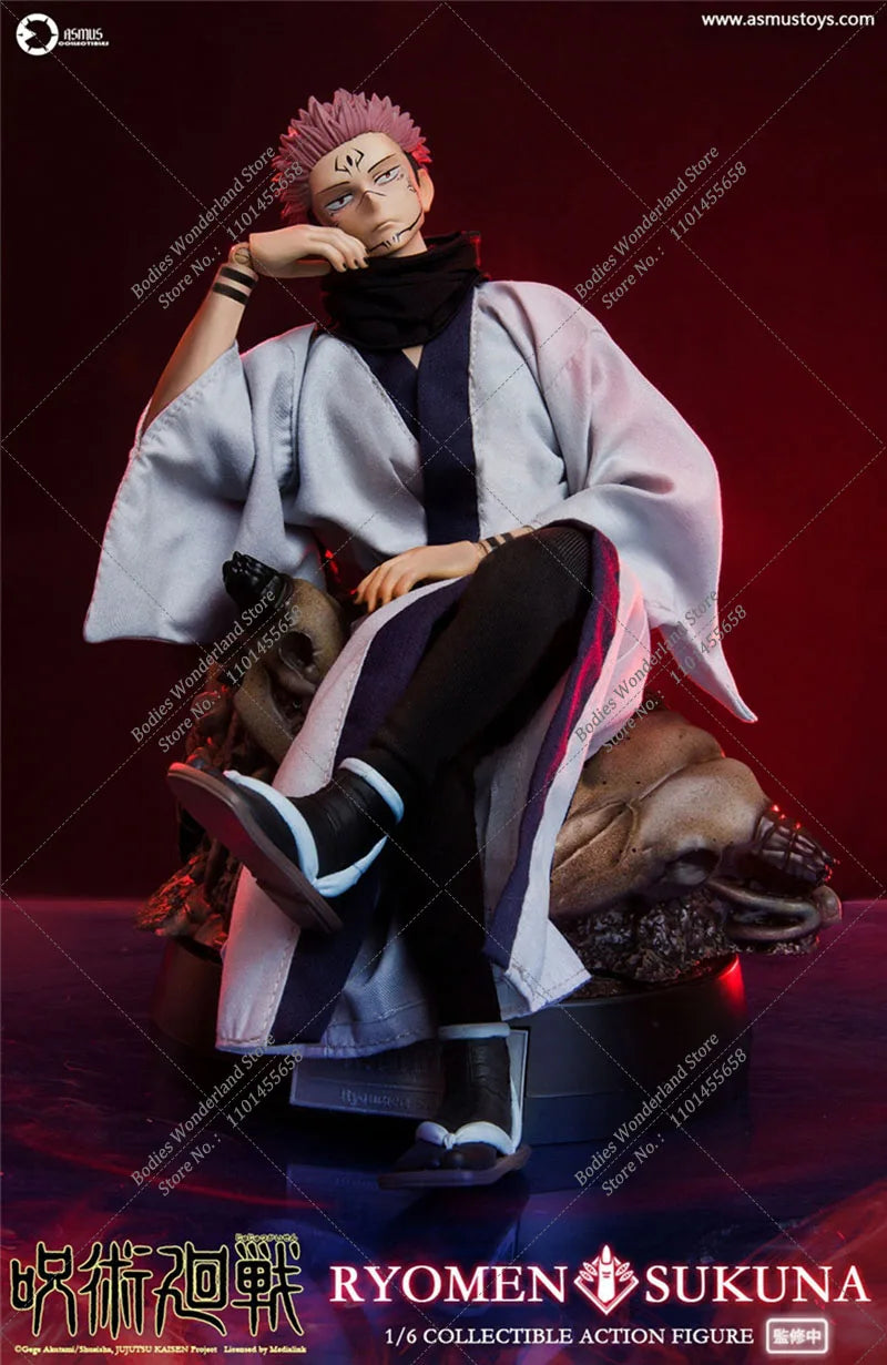 In Stock Asmus JJKS05 1/6 Scale Collectible Jujutsu Kaisen Ryomen Sukuna 12Inch Male Solider Action Figure Model Toys for Hobby