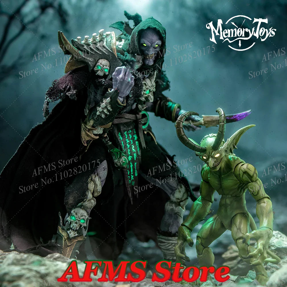 Memory Toys 1/12 Scale Collectible Figure Adventurer World Undead Warlock Baron Salman Demon Devil 6inch Action Figure Model