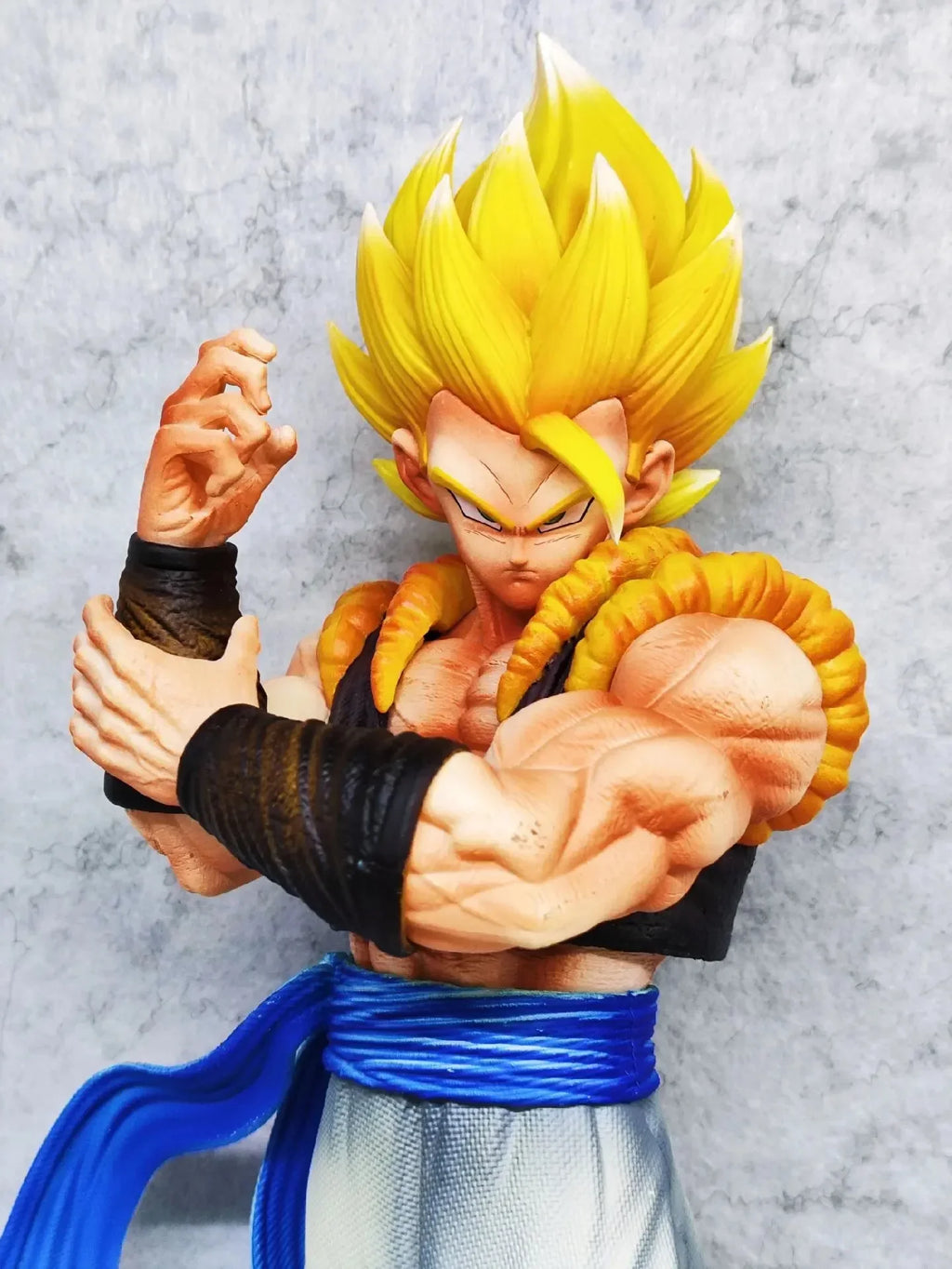 Anime Dragon Ball Z Warriors 27cm Gogeta Double Head Action Figure DBZ Super Saiyan Gogeta Doll Action Figure PVC Statue Series