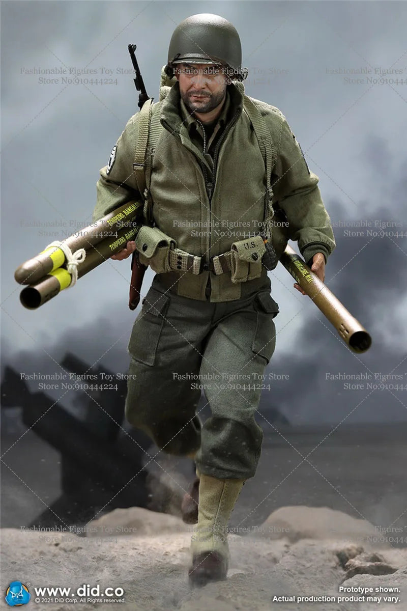 DID A80150 1/6 Scale Male Solider WWII US Rangers Sergeant Horvath 12'' Action Figure Model with Weapon for Fans Holiday