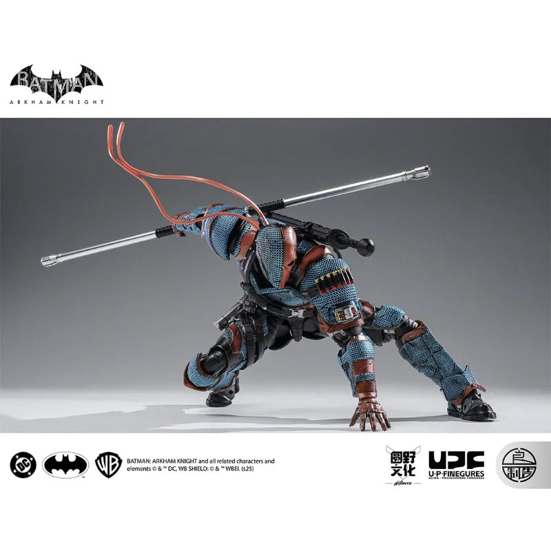 LPZZ ROUNO CUEURE DC002 1/12 Deathstroke Arkham Knight Finished Module Movable Batman Collectible Model Action Anime Figure Toy