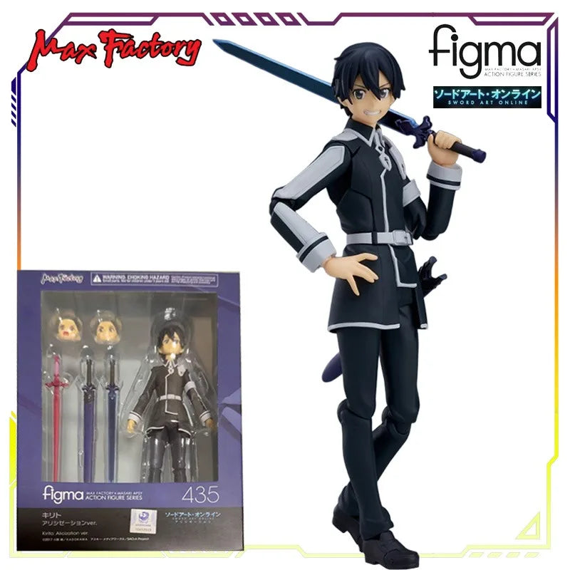 Max Factory Original Figma SWORD ART ONLINE Alicization Series Kirito Alicization Ver\Yogio Anime Action Figure Model Toys