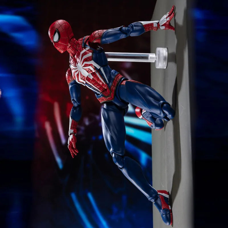 Avengers SHF Spider Man Upgrade Suit PS4 Game Edition SpiderMan PVC Action Figure Collectable Model Toy Doll Gift