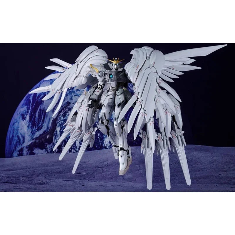 In Stock MC MODEL 1/100 Fix XXXG-00YSW Wing Snow White Prelude Alloy Action Figure  Boy Toy Mecha Model Gift Assembly Kit