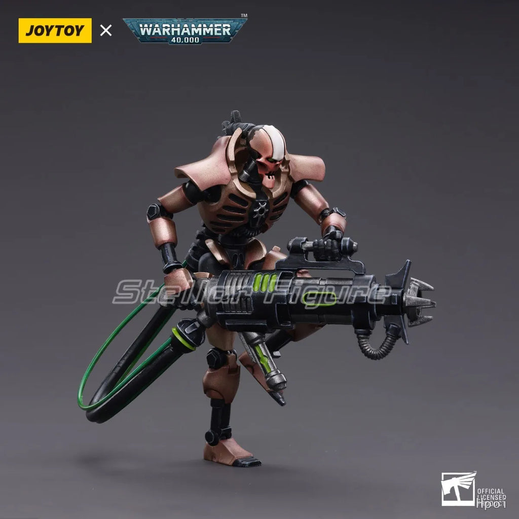 【SF】JOYTOY 1/18 Action Figure Necrons Szarekhan Dynasty Lmmortal with Tesla Carbine Model Toys Gifts Collection Ornaments