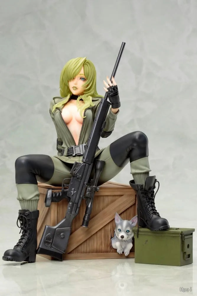 【FS】 Original KOTOBUKIYA Beautiful Girl Statue Sniper Snow Wolf Anime Doll Figure Model Toys Gifts