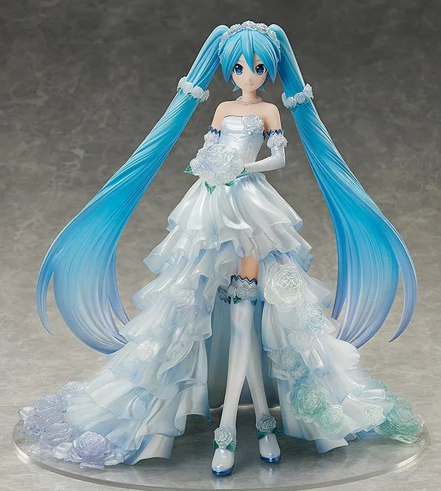 【MT】Original FREEing VOCALOID Hatsune Miku Wedding Dress Ver 1/7 Scale Figure Toy Mold Collection