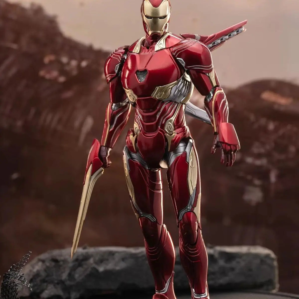 In Stock Iron Man Figure Mk85 Mk50 Assembly Model Kit Iron Man Movable Action Figures Gk Statue Doll Collect Room Desk Toys Gift