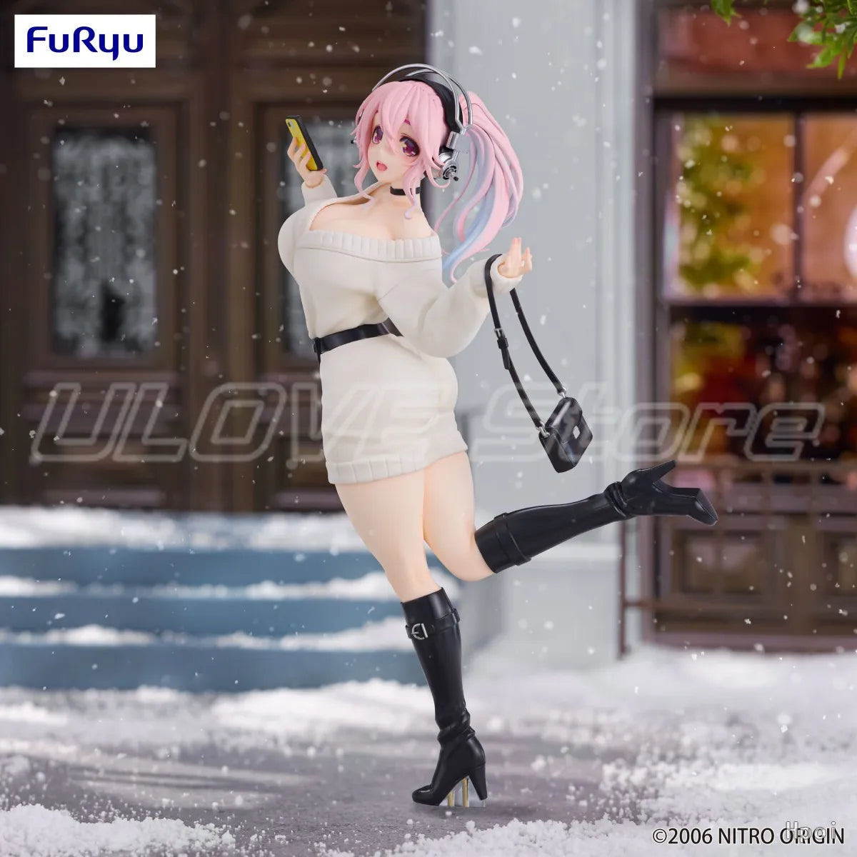 In Stock Original FuRyu Trio-Try-iT Figure SUPER SONICO Animation Figure Model Collection Gift Ornaments
