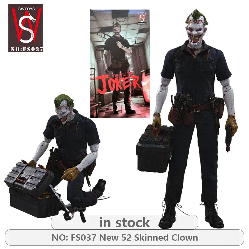 SWTOYS Original 1/6 Actionfigur Serie Nr.: FS037 New 52 enthäuteter Clown Actionfigur Modell Spielzeug bewegliches Modell Geschenke für Jungen