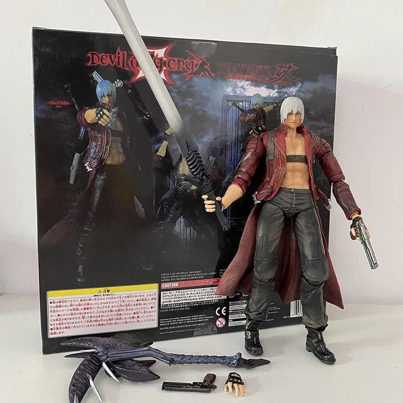 Play Arts Kai Devil May-Cry Dante Action Figure Model Toys Joint Movable Doll Birthday Gift For Friends
