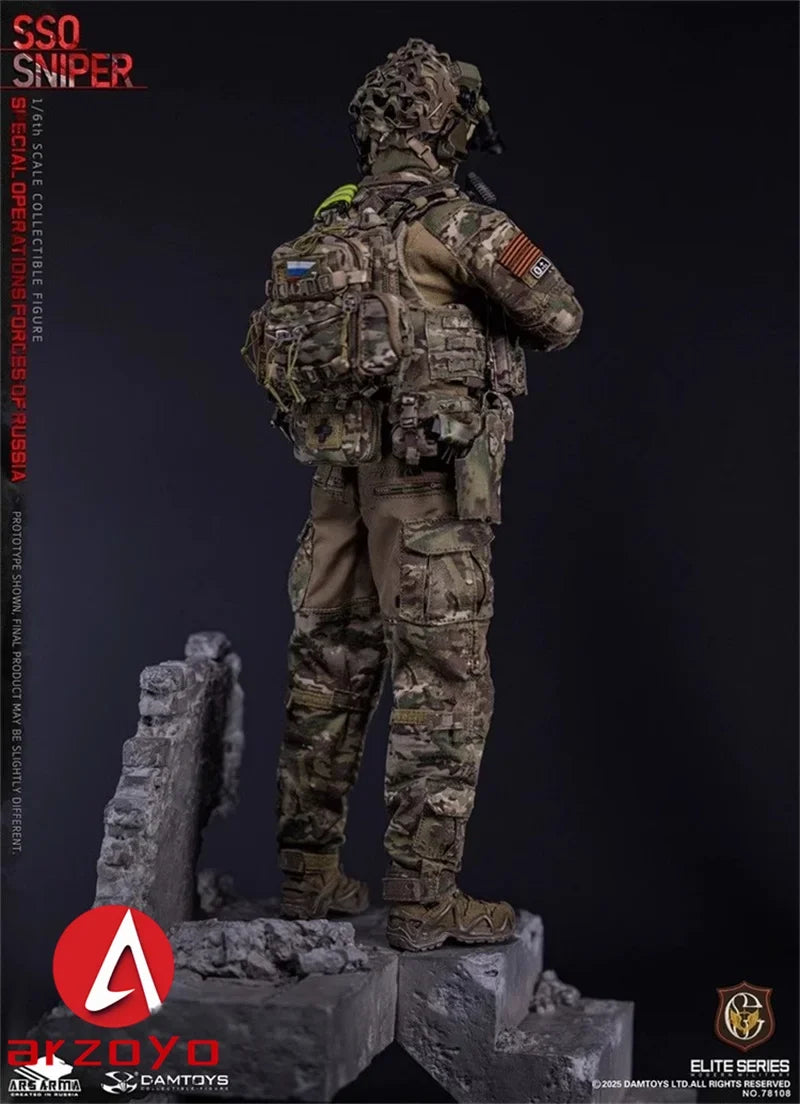 DAMTOYS 78108 1/6 Russian Federation SSO Special Forces Sniper Male Soldier Full Set 12inchs Action Figure Collectible Model