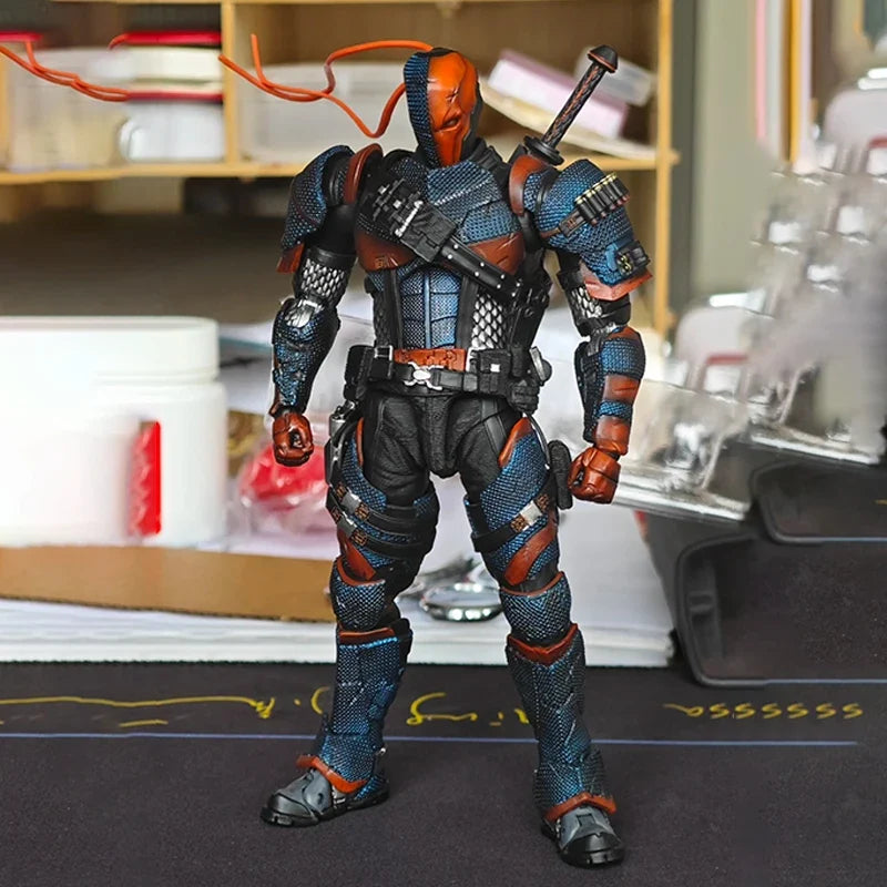 New Original Lpzz Toys Deathstroke Arkham Knight Finished Module 1/12 Scale Dc002 Deathstroke Action Anime Figure Gifts Toy