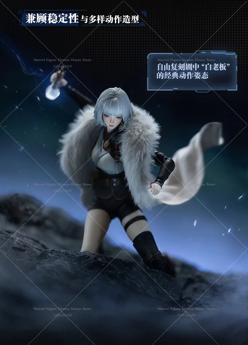 In Stock GONG 1/8 Scale Bai Yuekui Apocalypse Fantasy Theme Anime About 21.5CM Full Set Action Figure Female Soldier Toys