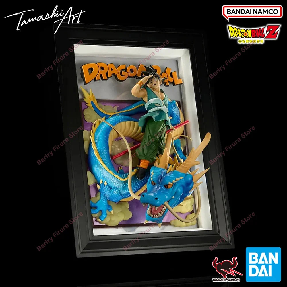 In Stock Original BANDAI Tamashii Art DRAGON BALL SON GOKU & DRAGON Anime Figure Action Figurine Boxed Model Toys Holiday Gifts