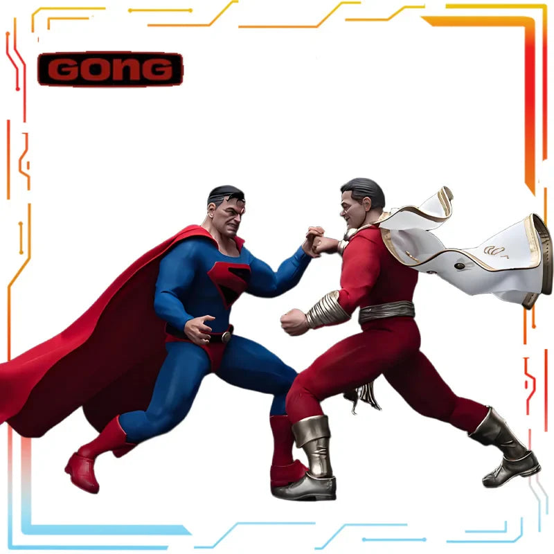 GONG 1/12 Fertige Figur Bewegliche Figur Heaven Has Descended Upon Superman Shazam Anime-Spielzeugmodell Festival-Geschenk für Jungen
