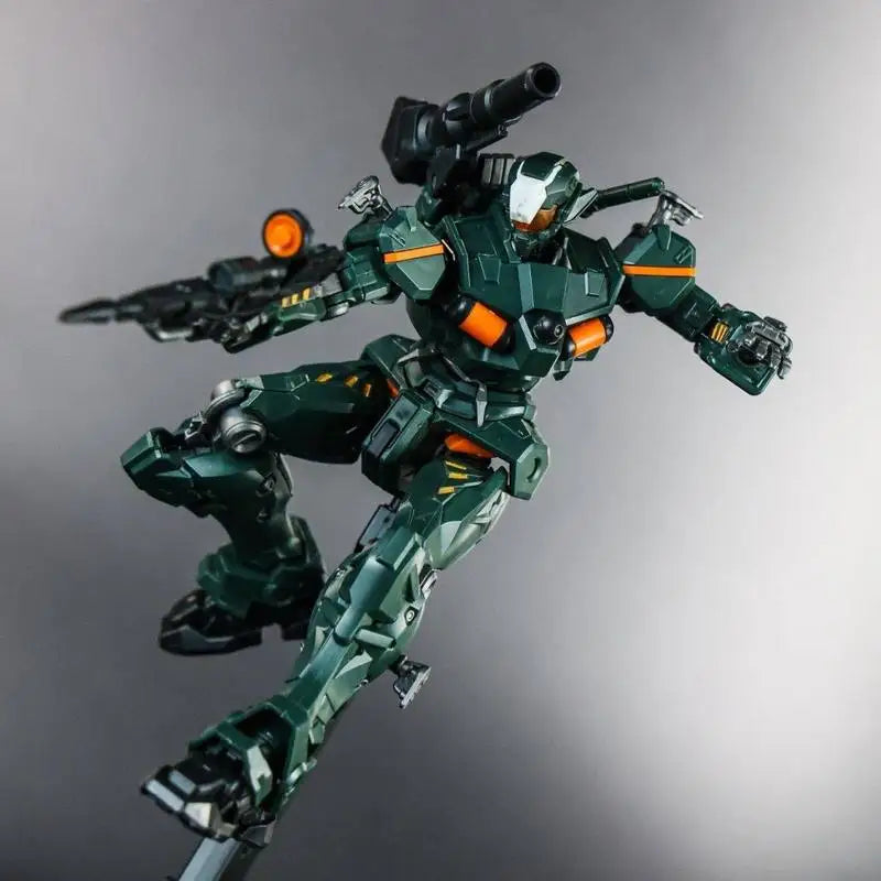 New HG 1/144 GQ Gquuuuuux Light Cannon Green Red KO Assembly Model Kit Mecha Figure Toys Gift Collectible Figurine