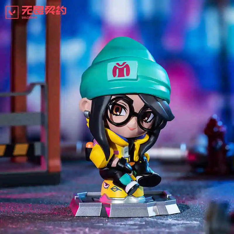Original Valorant Killjoy Q Version Anime Figure Official Game Merchandise Decoration Model Decoration Toy Gifts