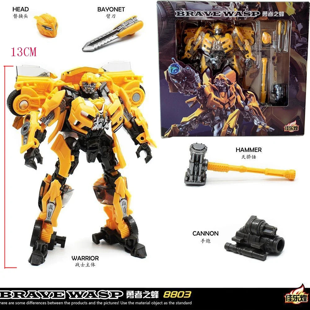 Transformation Toys BAIWEI TW1025 SS49 Yellow Bee Hornet Warrior Movie Action Alloy Figure Robot Beetle Deformation Model Gifts