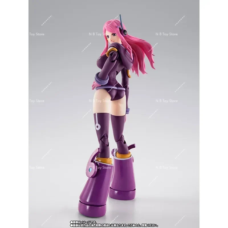 Original Bandai One Piece S.H.Figuarts Shf Jewelry Bonney Future Island Egghead PVC Model Action Figures Collection Toys Gifts