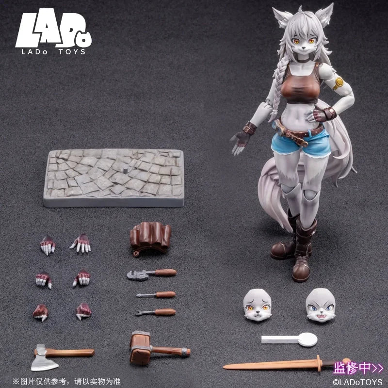 New In Stock LADo TOYS Liya Fixer Ver. Model Repairer Wolf Girl Era 001 1/12 Action Figure Anime Toy Collection Gift