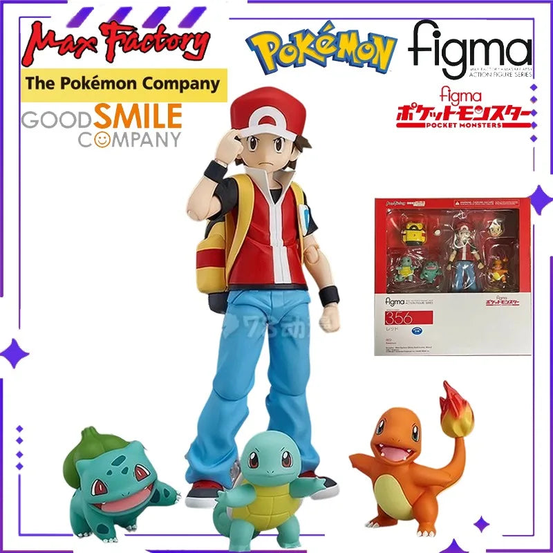 Max Factory Original Authentic Figma # 356 Pok Ã‰ Mon Xiao Chi Mobile Doll Exquisite Model Handmade Toy Gift for Boys Collection