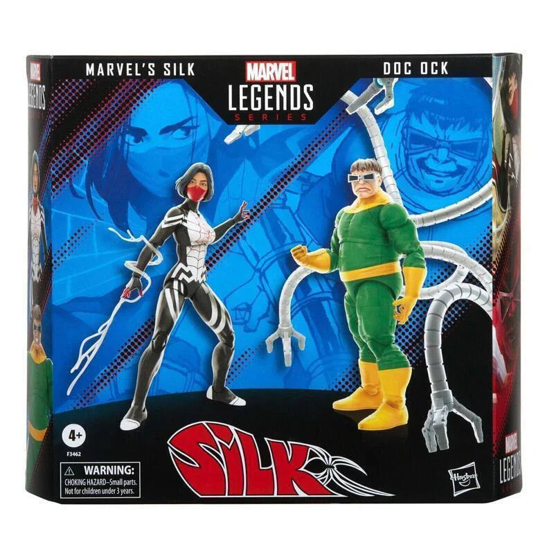 [Auf Lager] Hasbro Marvel Legends Serie Silk und Doctor Octopus 2er-Pack-Set 15cm Nettes Sammlerstück Anime Figur Modell Spielzeug