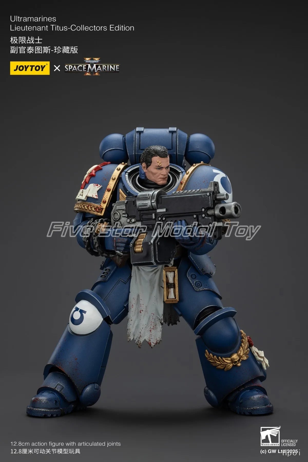 【In Stock】JOYTOY Warhammer 40K Ultramarines Lieutenant Titus-Collectors Edition 1/18 Action Figure Model Toys Gifts Collection