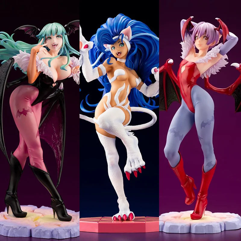 Darkstalkers Morrigan Aensland Lilith Felicia Anime Action Figure Kid Toys Model Toy Birthday Christmas Gift  ﻿
