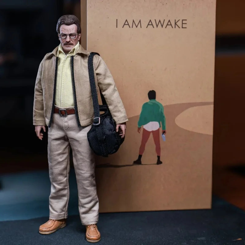 Flashback Studio M087 1/12 Scale Breaking Bad Heisenberg Walter White 2.0 Action Figure with Replaceable Cloth Collectible Toy