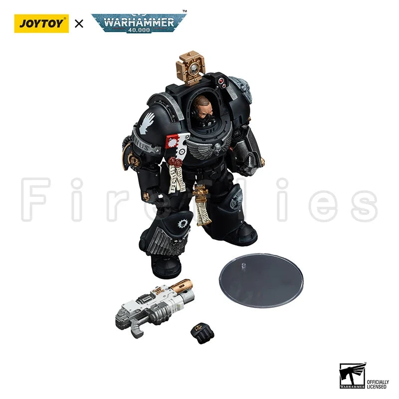 1/18 JOYTOY Action Figure 40K Iron Hands Captain in Terminator Armour Anime Model Toy