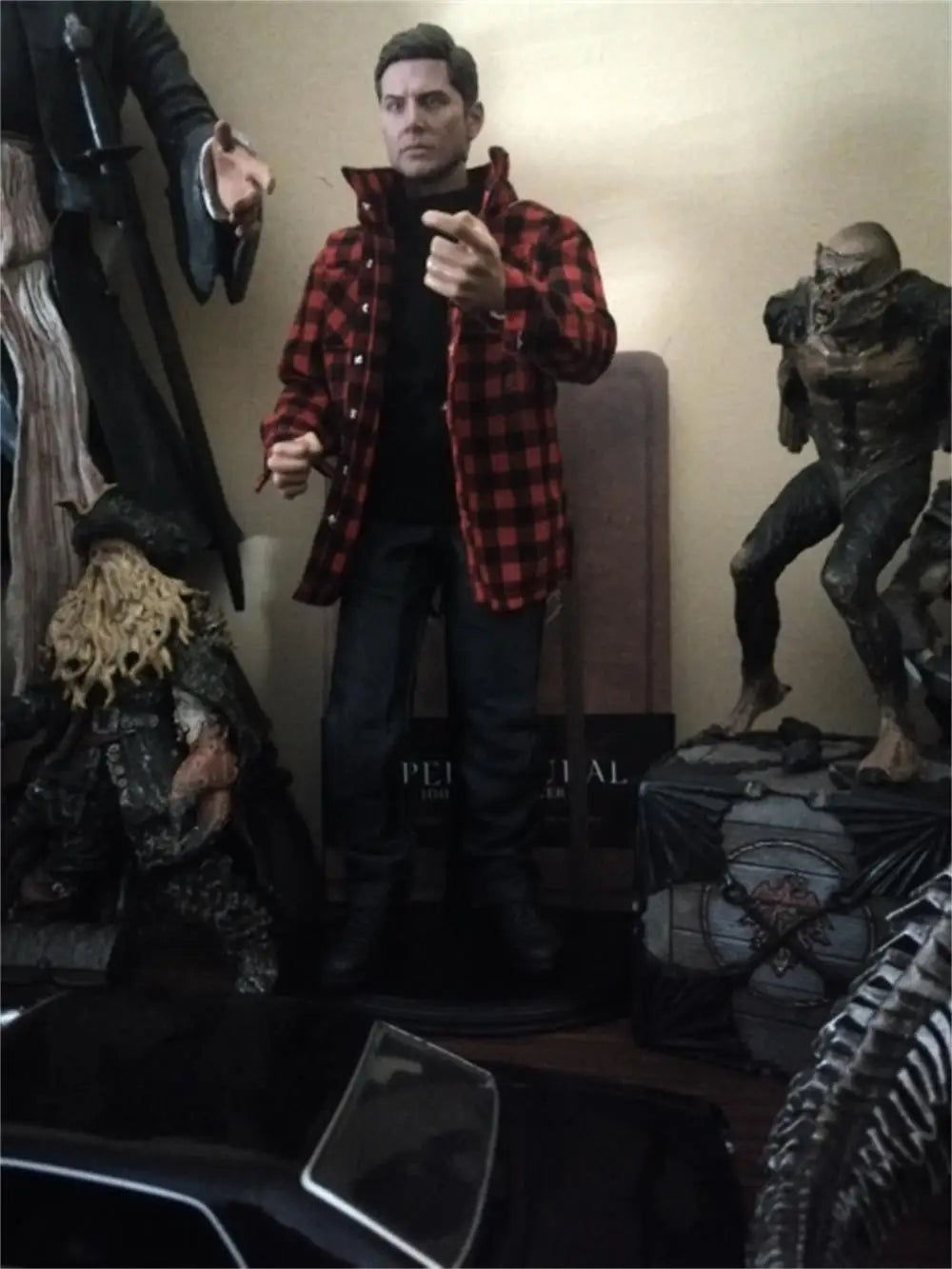 1/6 Dean Winchester Jensen Male Ackles Head Sculpt Model Movie Figure for 12" Action Figure Body Doll