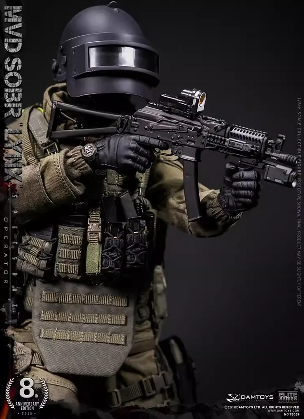 DAMTOYS DAM 78059 1/6 SOBR LYNX special forces Russian soldiers Military Set 8th Anniversary Male Soldier Action figure model