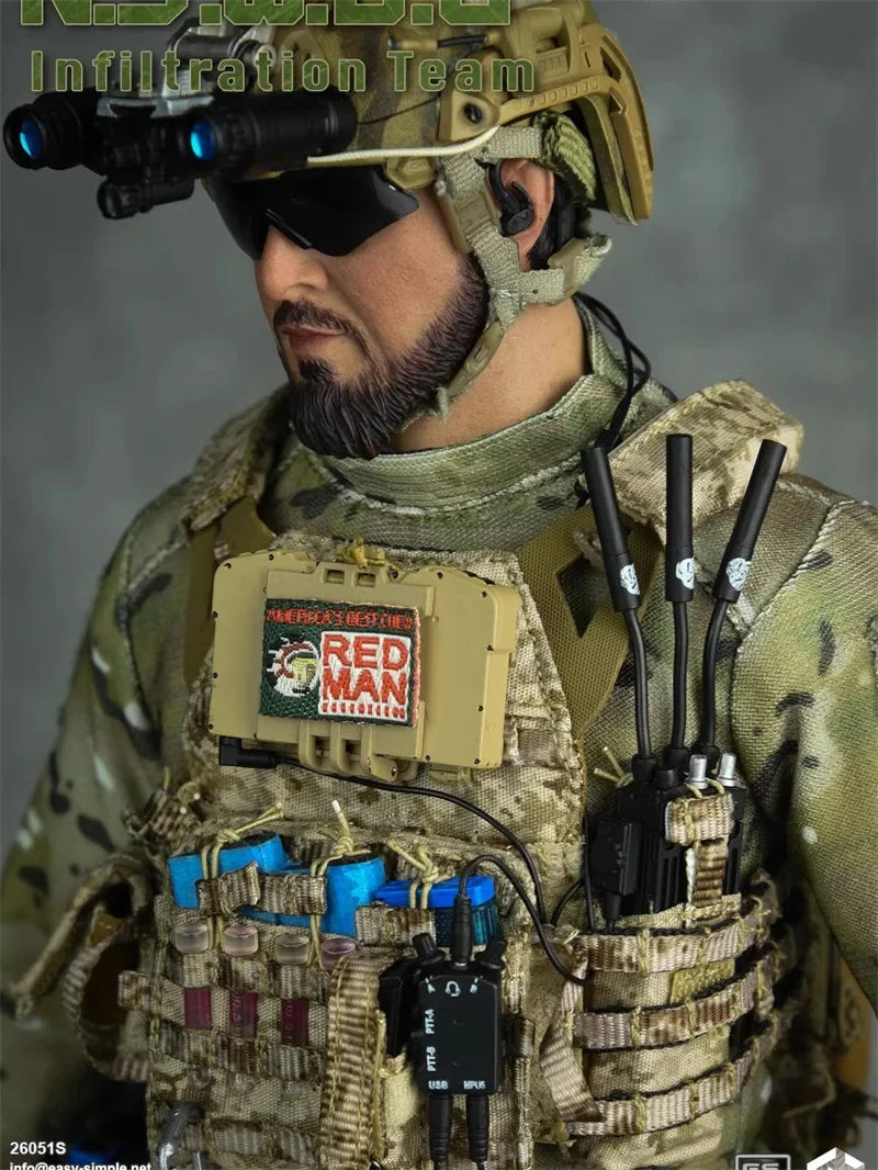 EASY&SIMPLE ES 26051S 1/6 Scale N.S.W.D.G Infiltration Team Sealteam Full Set 12" Action Figure Model Toys For Fans Collection