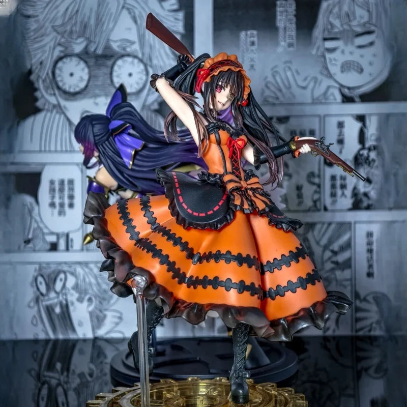 In Stock Original 21 Cm Date A Live Tokisaki Kurumi Zafkiel Anime Figure Collection Figurines Desktop Decoration Toys Gifts