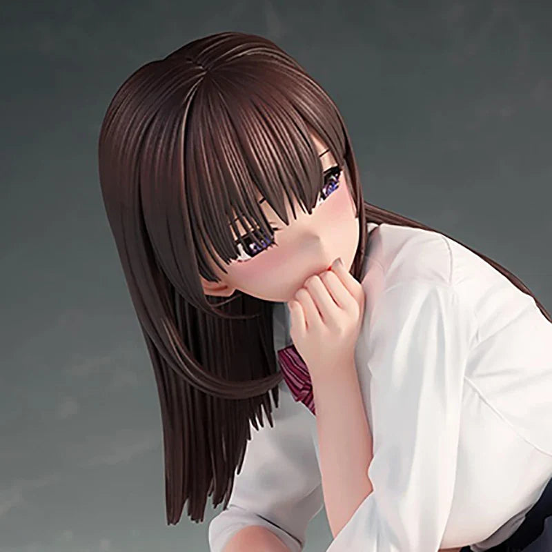 Insight Crouching JK Anime Girl 1/7 Scale PVC Figure Cute School Uniform Theme Desktop Decor Collectible Item for Fans