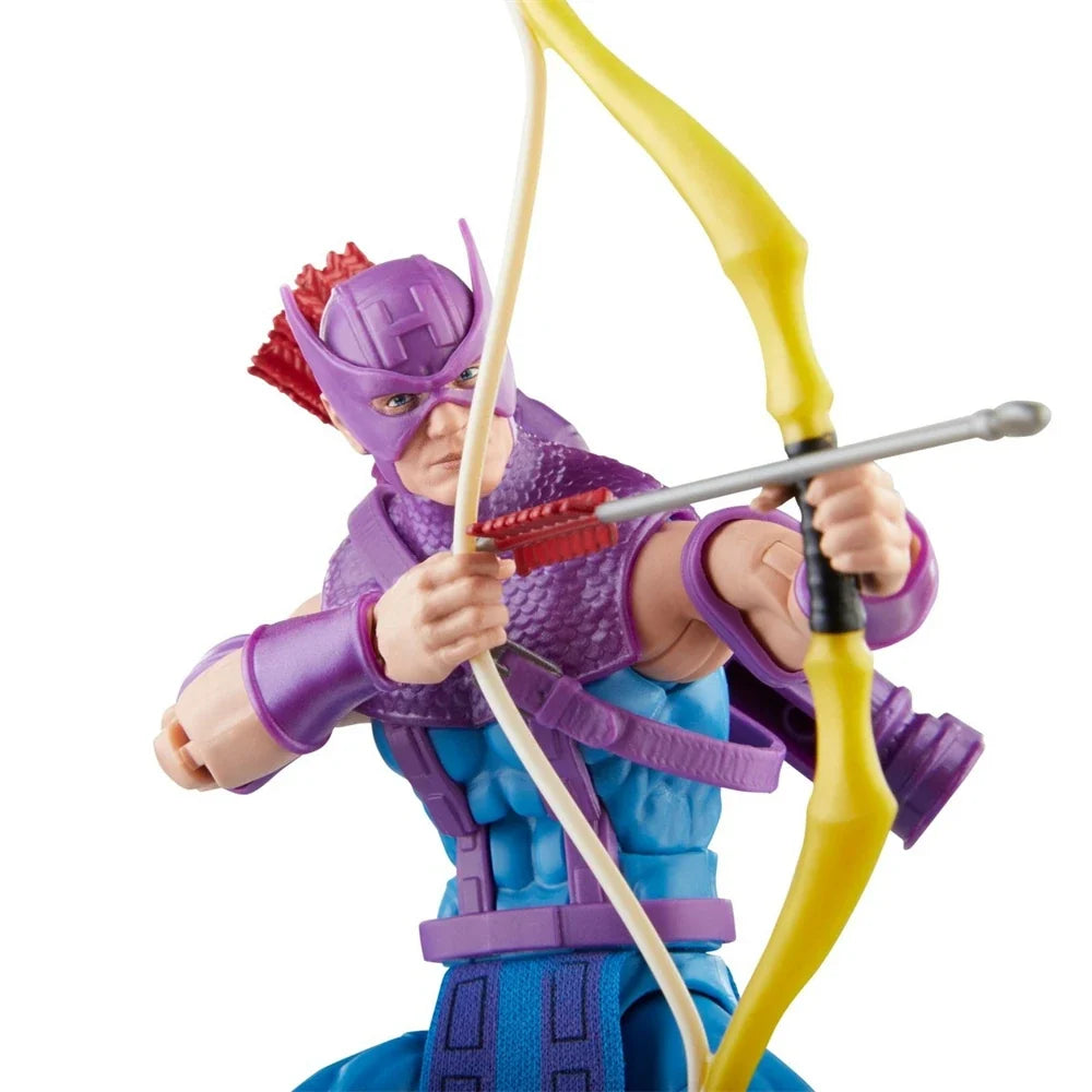 Hasbro Marvel Legends The Avengers 60th Anniversary Hawkeye with Sky-Cycle 6-Inch Action Figure and Vehicle Toy Birthday Gift
